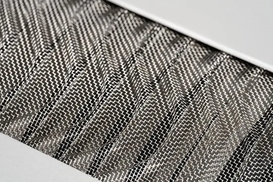 Close-up of Valor's stainless steel mesh